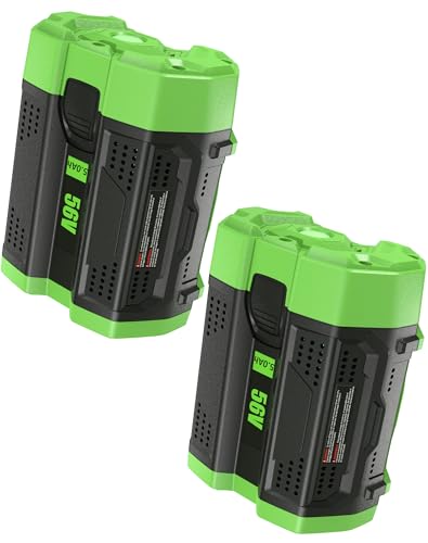 Image of 2Pack 56V 5.0Ah Replacement for EGO Battery:High Capacity Lithium ion Battery Compatible with All EGO 56 Volt Tools and Chargers