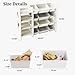 Deer COCO Kids Toy Storage Organizer with Bookshelf & Cabinet - 3-in-1 Baby Room Organizers And Storage with 12 Bins, Kids Furniture for Playroom, Bedroom, Nursery (Grey, 48.8” Wide)