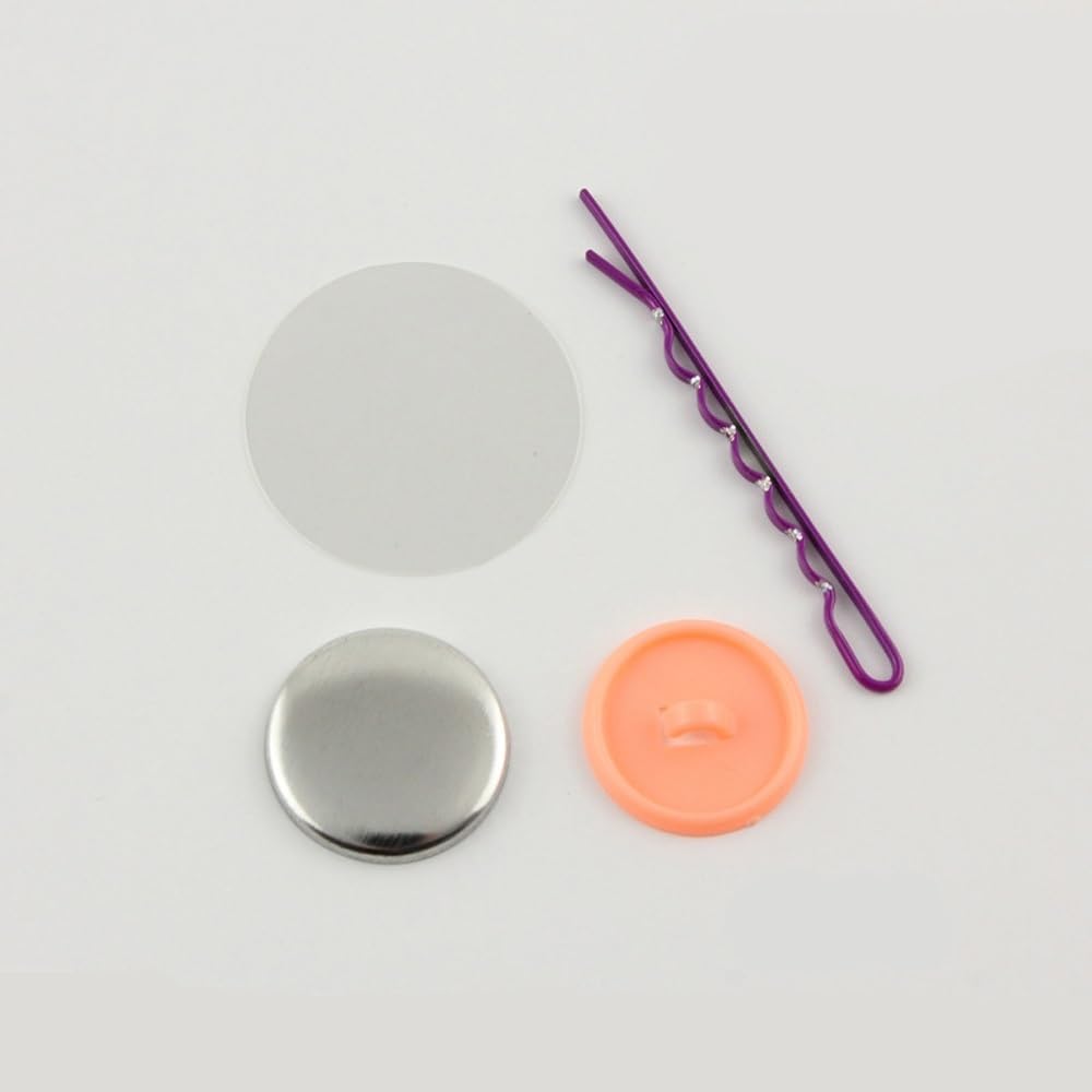 100pcs 32mm Hair Clip Badge for Jewelry Making with Teeth Blank Button Parts Maker Blank Material