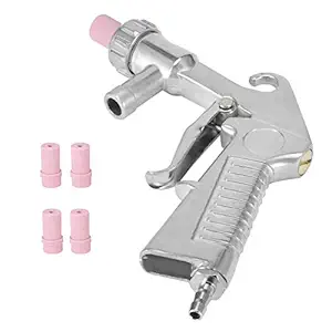 Sand Blasting Gun, Sand Blaster Gun Kit, Pneumatic Handheld Practical Durable for Sand Glass Surface Polishing Sandblasting Machinery Parts'