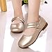 Egmy Infant Kids Girl Shoes Small Leather Shoes Single Shoes Dance Shoes Girls Performance Cute Fashion Shoes Gold