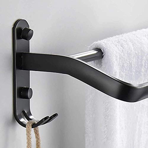 Étagère à serviettes double en alu contre le linge humide