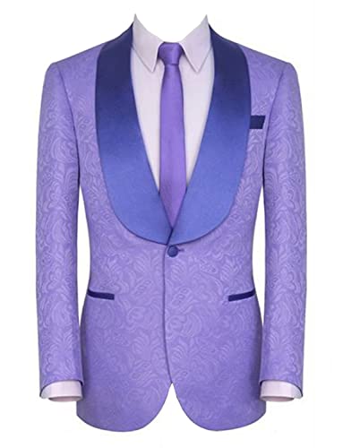 Blazer Jacquard Homme Un Bouton pour Bal de Promo et Soirée Chic