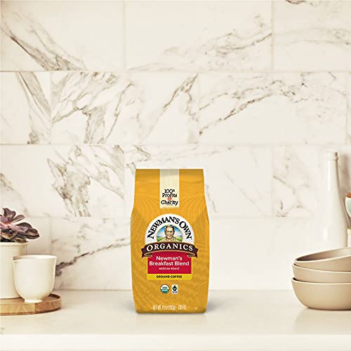 Newman's Own Organics Newman's Breakfast Blend, Ground Coffee, Medium Roast, Bagged 10Oz #TOP3