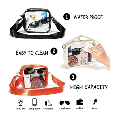 Clear Bag For Stadium Events,Crossbody Bags For Women Purses4