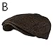 Newsboy Cap for Men Fashion Cotton Flat Cap Driving Cabbie Hat Irish Hat Mens Caps Winter Vintage Costumes Hats (B, One Size)