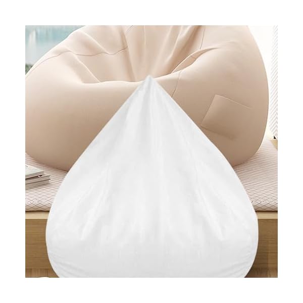 Sofa stool liner bean bag cover bean bag chair cover soft sofa liner bean bag sofas inner lazy sofa liner big bag refill liner bean bag seat stools white polyester cloth  urban country home decor