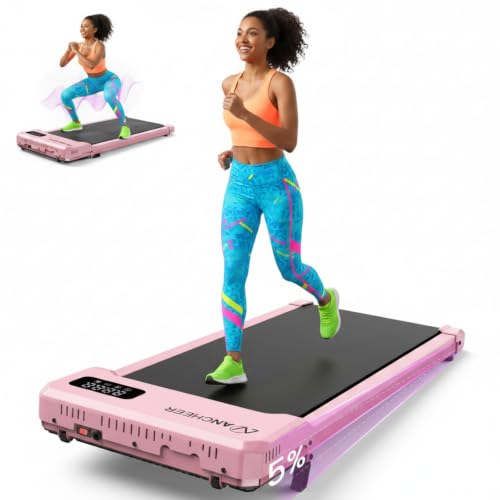 Image of ANCHEER Walking Pad Under Desk Treadmill with Vibration Plate & Incline