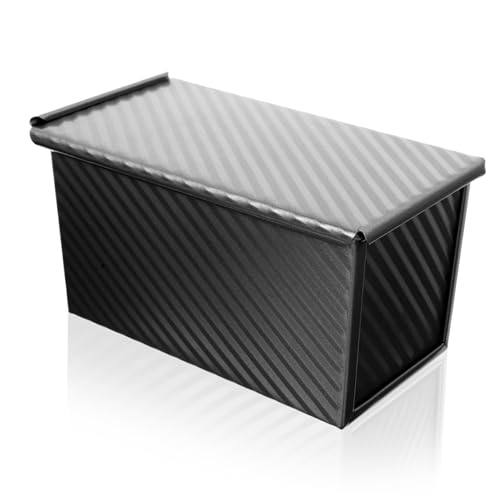 OUNONA Non Stick Loaf Pan with Cover Bread Baking Mold for Toast Bakeware for Homemade Breads present for Baking Enthusiasts
