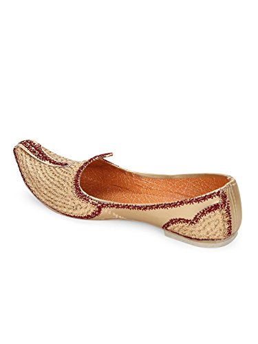 Sojanya Hombres Mojaris, zapatos indios planos y cómodos para trajes 2