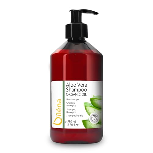 Champú Natural y Ecológico Aloe Vera, Aceite Argán, Vitaminas, Queratina, Ceramidas Naturales Cabello Seco. Sin Parabenos ni Sulfatos. Anticaída (250 ml)