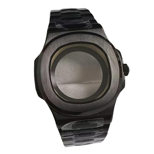 Boîtier montre 41mm design intégré style Nautilus avec verre saphir haute résistance