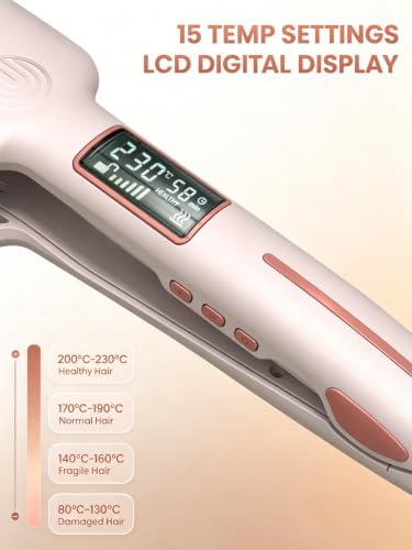 Plancha de Pelo con Placas Anchas y Display LCD miniatura 5