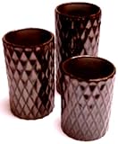 partylite trio glas Glasierte Keramik mit Metallic-Dekor. H, je 1x: 17, 12 und 7 cm. Ø 7 cm. Für Maxi-Teelichter und Teelichter.