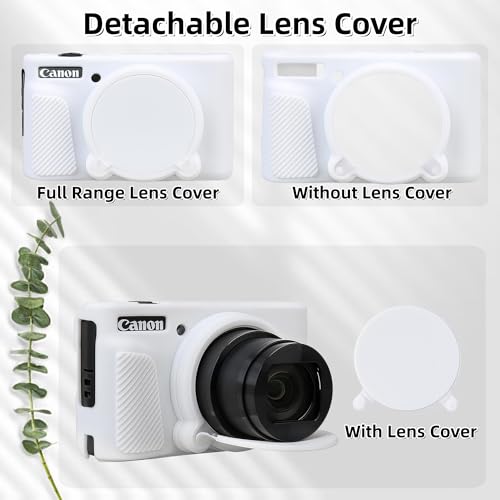 Funda para Cámara Canon PowerShot SX740/SX730 Silicona Blanca miniatura 4