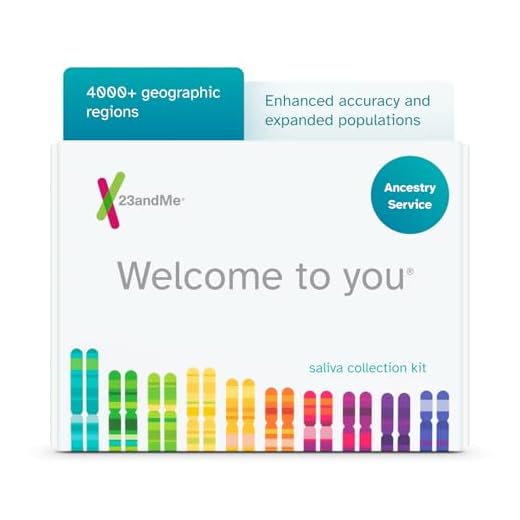 23andMe Ancestry Service - DNA Test Kit with Personalized Genetic Reports Including Ancestry Composition with 4000+ Geographic Regions, Family Tree, DNA Relative Finder and Trait Reports
