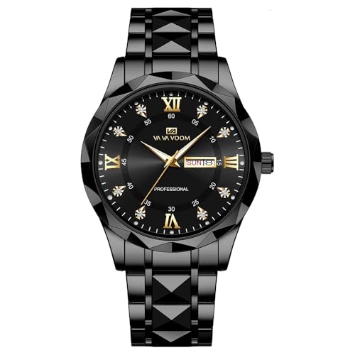 La mejor selección de Relojes de Pulso para Hombre - 5 favoritos. 45 Relojes de Pulsera Hombre Reloj Analógico Moderno de Acero Inoxidable, Reloj Hombre de Cuarzo a Prueba de Agua Resistente