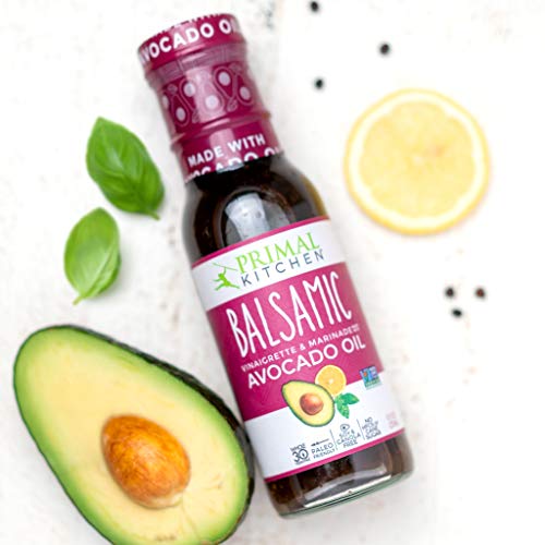 Primal Kitchen Italian Dressing, Balsamic Vinaigrette, and Greek Dressing & Marinade, Made with Avocado Oil, 8 Fluid Ounces, Variety Pack of 3