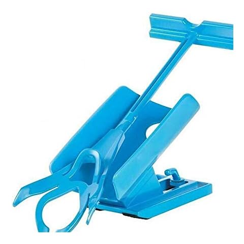 SASHTECH Socks Slider - Socks Helper Without Bending, Stretching - for Convenient Travel - Blue Cover