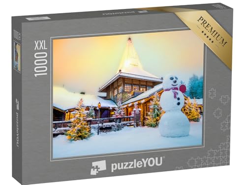Puzzle 1000 Teile XXL „Bezauberndes Weihnachtsmanndorf in Lappland...