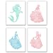 Summit Designs Disney Princess Inspirational Quotes - Set Of 4 (8x10) Poster Photos - Cinderella Snow White Belle Ariel