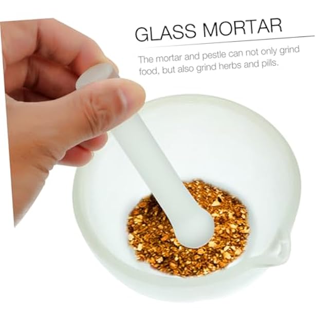 PRETYZOOM Household Glass for Crushing Garlic Spices and Herbs Safe and Easy to Use for Kitchen and Home Cooking Versatile Seasoning Tool