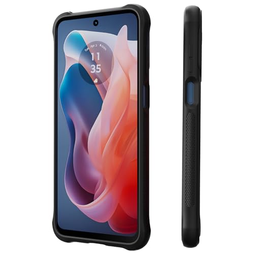 Image of Motorola Moto G Play (2024) Rugged Protective Case- Black | Precision fit, Military Grade Shock Absorbing Cover for Enhanced Phone Grip, Drop Protection