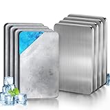 強力保冷剤 驚異の保冷力 Mサイズ 8個セット【倍速凍結&長時間保冷】ステンレス製アイス保冷剤 コンパクト 長持ち 繰り返し使用可 防災用にも最適