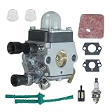 Carburatori moto Per Stihl FS38 FS45 FS46 FS46C FS55 FS55R KM55 KM55R FS80 FS85 Con Filtro Aria Carburante Guarnizione Linea Tosaerba Carburatore