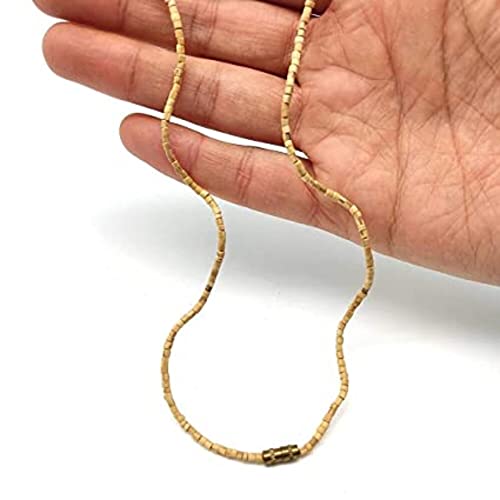 Image of ISKCON VRINDAVAN Original Tulsi Kanthi Mala - Unisex Adult Jaap Chanting Mala from Vrindavan Dham