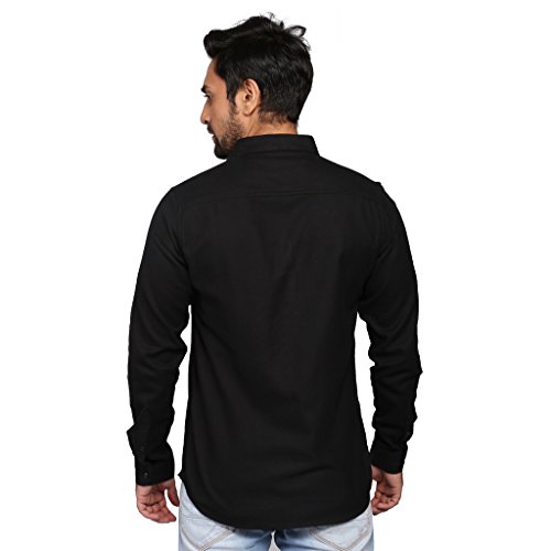 Image of nostrum Jeans Men's Black Solid Shirt