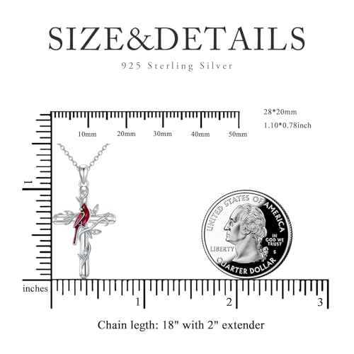 Lab Grown Diamond Cardinal Necklace for Women in 925 Sterling Silver3