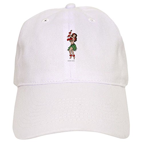 CafePress Hula Girl Cap Unique Adjustable Baseball Hat White