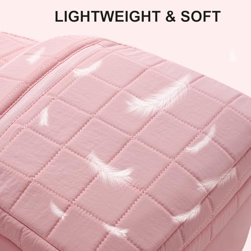 Image of kadilong 15.6 Inch Laptop Backpack for Women Travel, Quilted College Bookbag Work Backpacks,Water Resistant