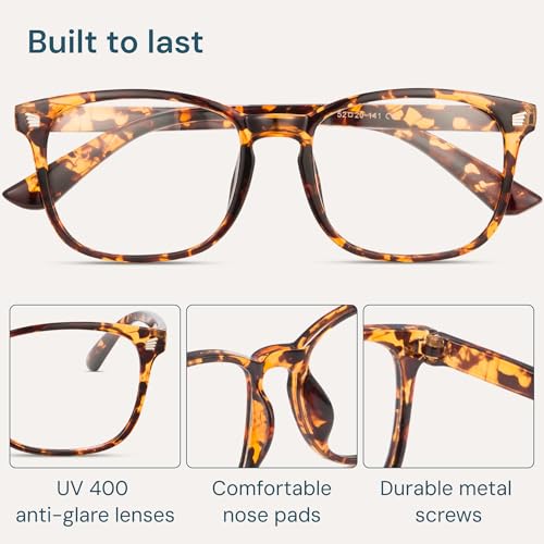 Image of Gaoye Eyewear Frames for Men - Blue Light Blocking Square Glasses, Anti UV Ray Computer Gaming, Blue Blockers for Women
