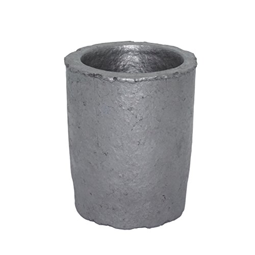 2# Thicken Foundry Silicon Carbide Graphite Crucibles Cup Furnace Torch Melting Casting Refining Gold Silver Copper Brass Aluminum for 1.6KG Copper or 0.6KG Aluminum