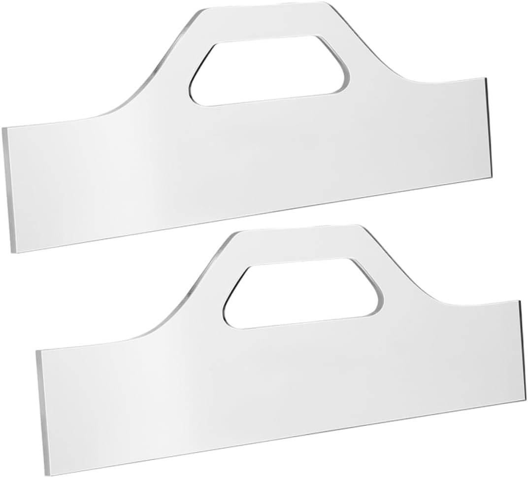 2pcs Acrylic Router Template for Charcuterie Board Cutting Sturdy Kitchen Handle Guide Ergonomic Design Protective Film for Woodworking Projects