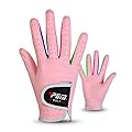 PGM Kids Youth Junior Toddler Boys Girls Golf Gloves Microfiber Synthetic Gloves for Left Hand Right Hand Golf Gloves Extra Value 1 Pair White Pink Age 2-10 (Pink, Medium (#15))