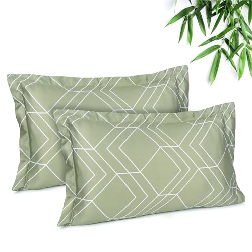 Image of Mush Bamboo Pillow Cover Set of 2 | 300 TC | 100% Bamboo Pillow Cover for Hair and Skin | Breathable, Silky Soft & Cooling Envelope Pillowcases for Hot Sleepers & Night Sweats | 17 inchx27 inch