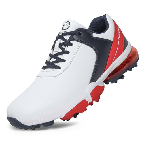 Image of Spikes Golf Shoes Men Training Golf Sneakers Comfortable Walking Footwears for Golfers