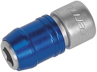 Sealey AK2738 Quick Release Bit Adaptor, 3/8" Square Drive, 10mm, 109mm x 36mm x 21mm, Silver