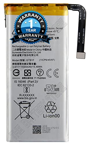 Image of Original GTB1F Battery for Google Pixel 5 GD1YQ, GTT9Q, GA01986-US, ‎GA01316-US Battery with 1 Year Warranty *** (G000156)