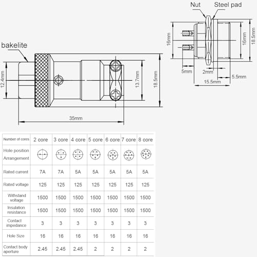 DIYhz GX16 4 pinos painel metal montagem circular metal aviação conector adaptador macho fêmea tomad