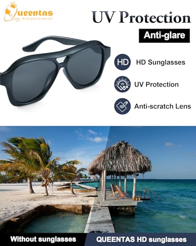 Men's Sunglasses Polarised Trendy Retro Sunglasses Womens UV380 Protection Driving Beach3