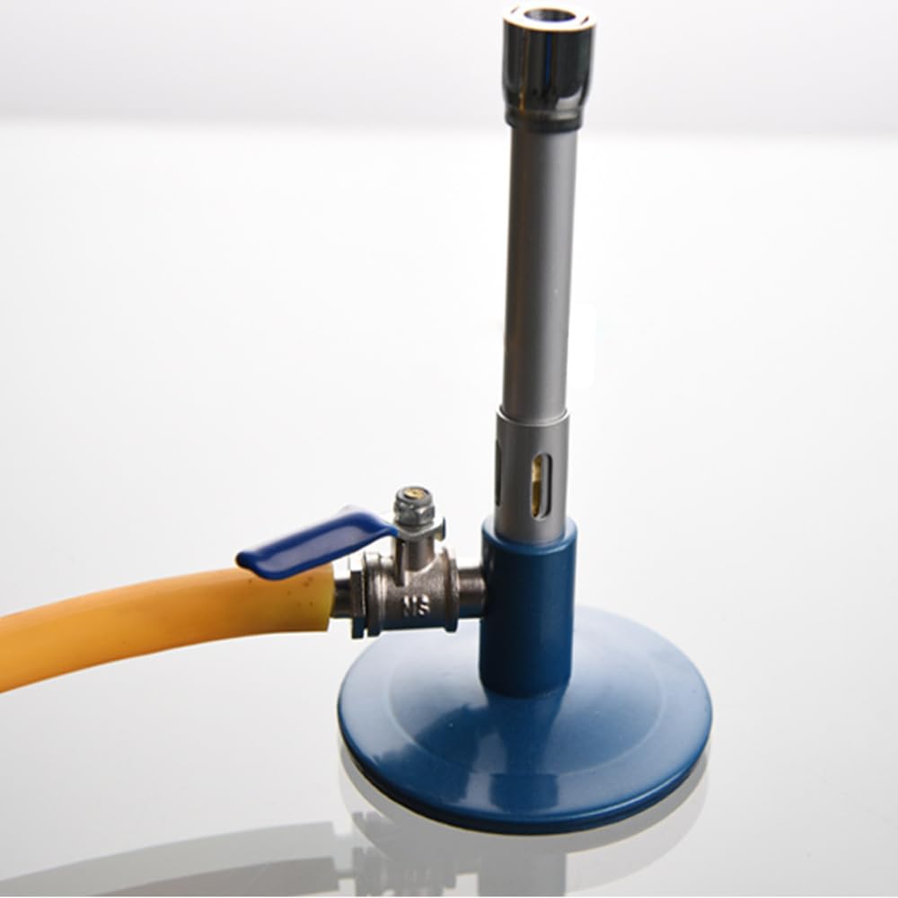 Matériel d'enseignement de Laboratoire Brûleur Bunsen avec vanne de régulation de l'air et du gaz Combustible, Outil de Chauffage Stable pour Le Laboratoire, la Cuisine et la Bijouterie