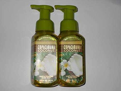 Bath&body Works Gentle Foaming Hand Soap 8.75oz. Copacabana Coconut Pack of 2