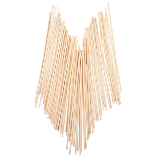 MUCKLILY Varillas Difusoras De Ratán Naturales 200 Piezas para Aromaterapia, Barra Volátil Absorbente para Difusores De Aceites Esenciales, Uso Hogar, Oficina y Coche