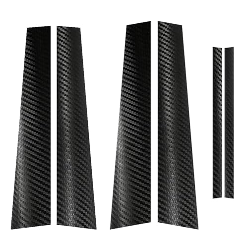 Molduras de fibra de carbono 3D para pilares de puerta de VW Passat B6, acabado exterior elegante