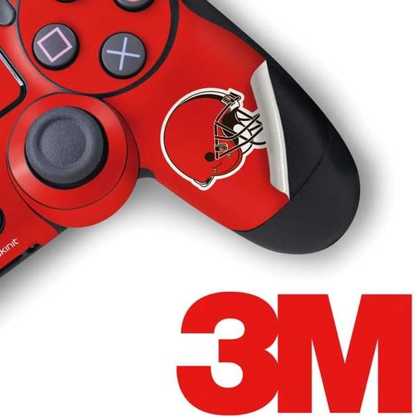 Vista 25 de Skinit Calcomanía para juegos compatible con PS4 Pro/Slim Controller, diseño de logotipo grande de Cleveland Browns con licencia oficial de la NFL