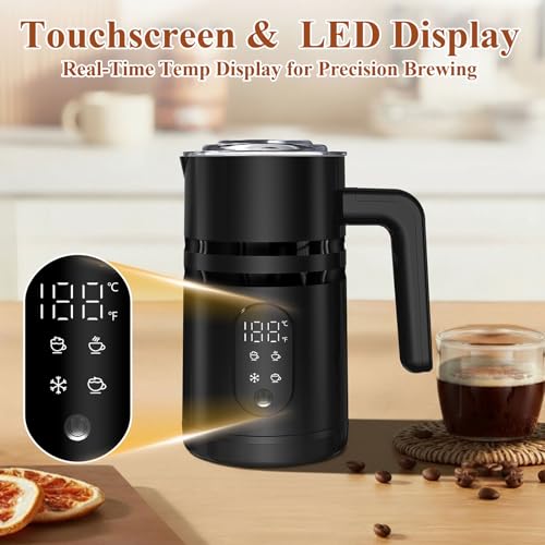 Mingfuxin Electric Milk Frother, 4 in 1 Automatic Milk Steamer Heater for Hot or Cold Milk Foamer Maker with Magnetic Stirring Head for Cappuccino Latte - Image 4
